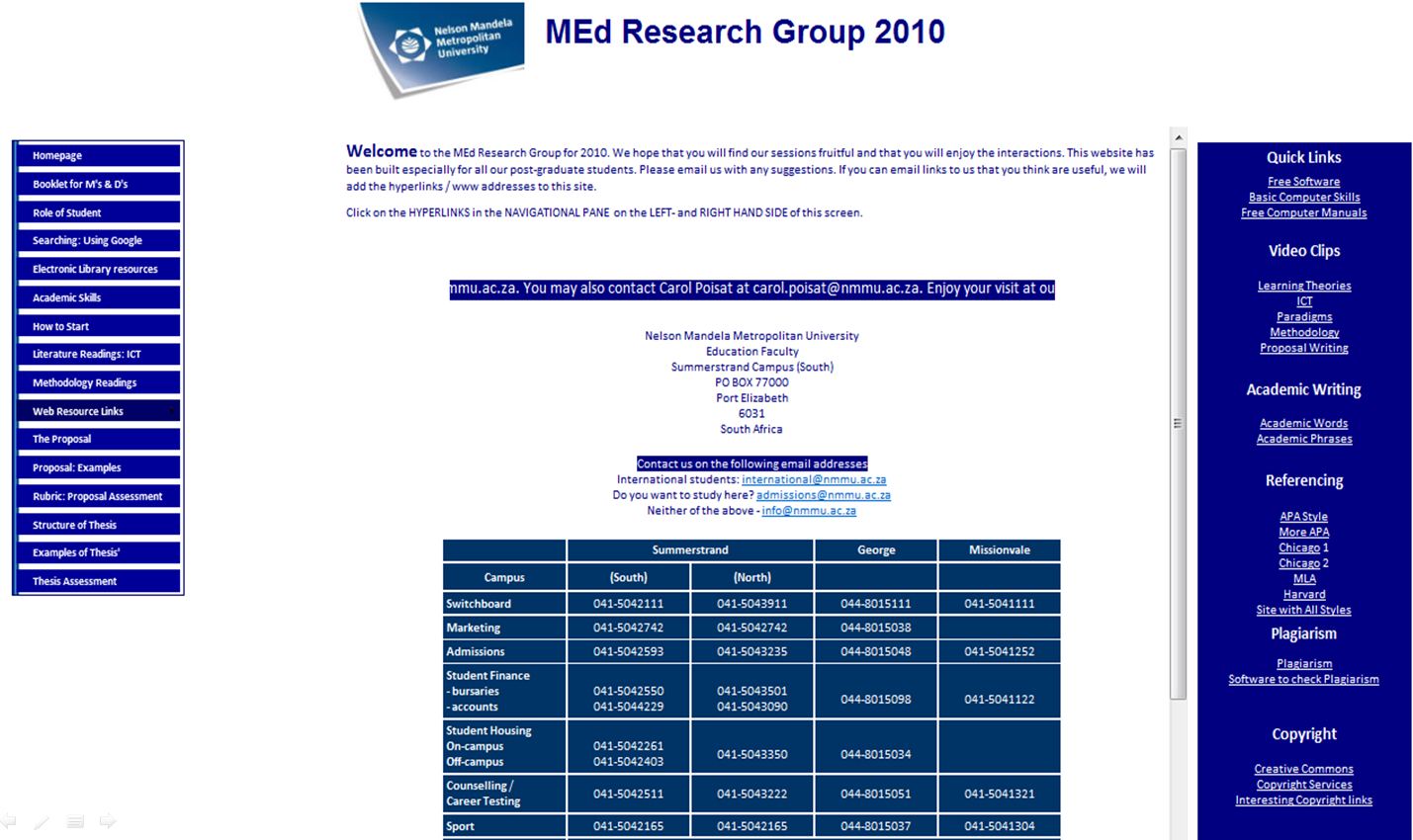 MEd Site